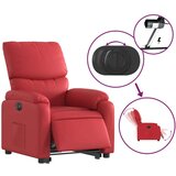  Električni naslonjač na podizanje umjetna koža crveni | shoptok.hr