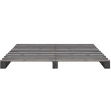The Living Store Posteljni okvir iz palet siva trdna borovina 160x200 cm - Posteljni Okvir, (21492296) | Shoptok.si