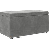  Stolica Tamno siva 81 x 41 x 40 cm Svileni i Fino Radeći Drvo | shoptok.hr
