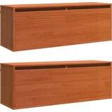  Zidni ormari Zidne s pohranom s vratima 2 pcs Voštano smeđa 100 x 30 x 35 cm | shoptok.hr
