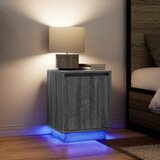 vidaXL Noćni ormarići s LED svjetlima 2 kom boja hrasta 38x34x50 cm Cijene