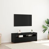 vidaXL Stalak za TV Crni hrast Konstruirano drvo Velik Police Cijene