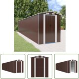  The Living Store Vrtna lopa temno rjava 192x1021x223 cm pocinkano jeklo - Vrtna Lopa, (21745239) | Shoptok.si