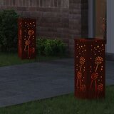  Solarna LED svjetlost za stazu 2 pcs Corten čelik Corten čelik | shoptok.hr