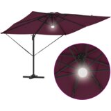  Roma dežnik Rdeča 286 x 285 x 270 cm Aluminij in Poliester, (5000045831) | Shoptok.si
