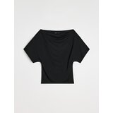 Sinsay Bluza s viskozom i asimetričnim izrezom | shoptok.hr