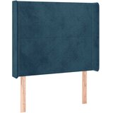  LED uzglavlje tamnoplavo 83x16x118/128 cm baršunasto | shoptok.hr