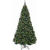  Umjetno božićno drvce zeleno s kuglicama 240 cm 300 LED lampica | shoptok.hr