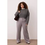 Trendyol Ženske pantalone Tbbss24Ar00035, Sive Cene