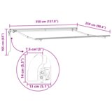 vidaXL Avtomatska retraktibilna tenda rumena in oranžna 350x250 cm | Shoptok.si