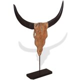  Skulptura bikove lobanje iz tikovine 66x15x88 cm, (21826822) | Shoptok.si