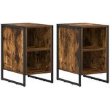  Nočna omarica 2 pcs Dimni hrast 39,5 x 30 x 50 cm, (5000091757) | Shoptok.si