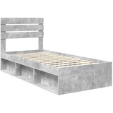  Okvir za krevet s uzglavljem Betonska siva 100 x 200 cm | shoptok.hr