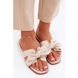 Boto Flat Ladies Slippers With Bow Beige Tobin | shoptok.hr