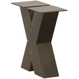  Noge za klub stolić u obliku slova X, 2 kom, prirodni čelik, 40 x (30-31) cm, čelik | shoptok.hr