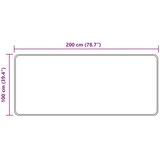 Traka za tepih MARSA Bijeli 100 x 200 cm Poliester i PVC | shoptok.hr