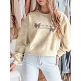 DStreet Bluza damska oversize tie-dye w motyle SPARKI ecru | Shoptok.si