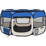  Sklopiva ogradica za pse s torbom plava 125 x 125 x 61 cm | shoptok.hr