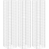  Gabionske povišene gredice 3 kom 30 x 30 x 150 cm željezne | shoptok.hr