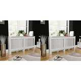  Pokrovi za radiatorje 2 kosa mdf 172 cm beli