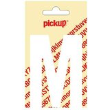 Pickup Naljepnica (Motiv: M, Bijele boje, Visina: 90 mm) Cijene