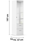 home24 OMARA S KLASIČNIMI VRATI, bela | Shoptok.si