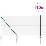 vidaXL zavarena žičana ograda sa 7 sidrenih klinova Zelena 1,2x10 m čelik | shoptok.hr