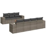 Maison Chic Seti vrtnega pohištva - Vrtna garnitura - Vrtni pohištvo set 8-delna z blazinami siv poli ratan, (21800351) | Shoptok.si