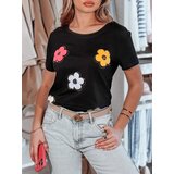 DStreet T-shirt damski w kwiaty DAISYLA czarny | Shoptok.si
