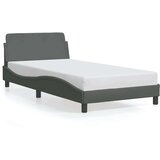 vidaXL Okvir za krevet Dover tamnosivi 100x203 cm od tkanine - Tamno siva 100 x 203 cm | shoptok.hr