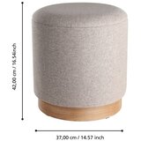 Eglo 424034 - Set od 2 tabureta MASHIKE, prečnik 30,5/37 cm, braon | Eponuda.com
