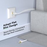 BUSOHE ploščati RJ45 ethernet kabel z pritrdilnimi sponkami – 20 m, 40 gbps / 2000 mhz odprta embalaža | Shoptok.si