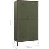  Garderobna omara olivno zelena 90x50x180 cm jeklo, (20704948) | Shoptok.si