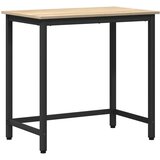  Stol Sonoma hrast 100 x 50 x 76 5 cm Inženjerska drva i čelik | shoptok.hr