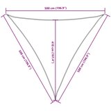  Sjenica od Oksford Tkanine Trokutasta 5x5x5 m Antracit | shoptok.hr