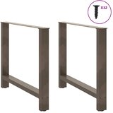  Noge za blagovaonski stol Prirodni čelik 2 kom 90 x (72-73) cm Čelik | shoptok.hr