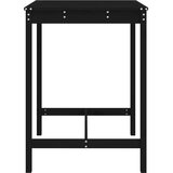  Vrtni stol crni 82,5x82,5x110 cm od masivne borovine | shoptok.hr