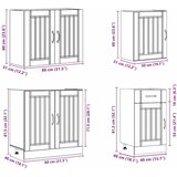  7-dijelni set kuhinjskih ormarića Lucca konstruiranog drva | shoptok.hr