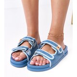 Blue crochet flip-flops with adjustable straps Kliris | Shoptok.si