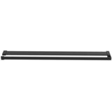 Pregrada za tuš s policom crna 90x195 cm staklo ESG i aluminij | shoptok.hr
