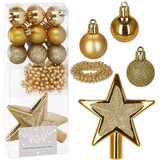  Božićni ukrasi set 11 komada zlatni | shoptok.hr