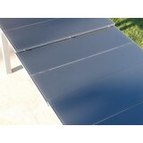 Ambia Garden VRTNA MIZA kovina, steklo srebrne barve, temno siva | Shoptok.si