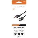 Vivanco Podatkovni kabel USB 2.0 A-A, 3 m, črn, (5000093453) Cene
