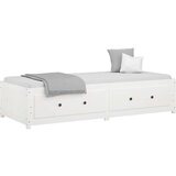  Dnevna postelja bela 80x200 cm trdna borovina, (20727203) | Shoptok.si