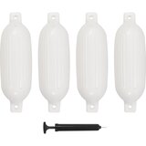  Bokobrani za brod 4 kom bijeli 58,5 x 16,5 cm PVC Cijene