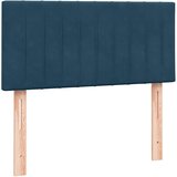 Box Spring krevet s madracem tamnoplavi 80x210 cm baršun | shoptok.hr