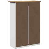 vidaXL L stojalo za čevlje "BODO" Bela in rjava 80x35x118 cm | Shoptok.si