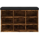  Klupa za cipele boja dimljenog hrasta 82x32x50 cm drvena | Eponuda.com