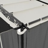  Sjenica s mrežastim zidovima 6 x 3 m krem čelična | shoptok.hr
