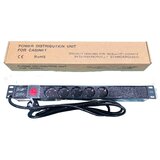 ExeLink Razvodni PDU panel za rack 19 in, sa 5 utičnih mesta, kabl 2m (aluminijum) | ePonuda.com